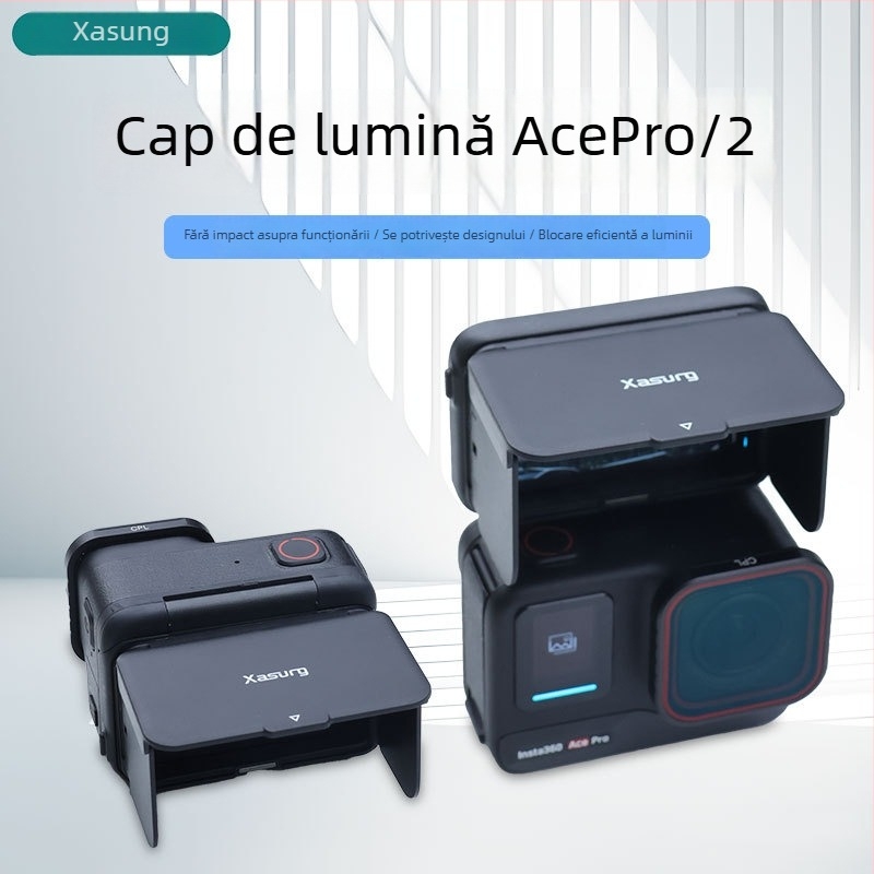 Xasurg Acepro Hood pentru Insta360 Acepro/2 – capac magnetic de blocare a luminii pentru vizorul la talie