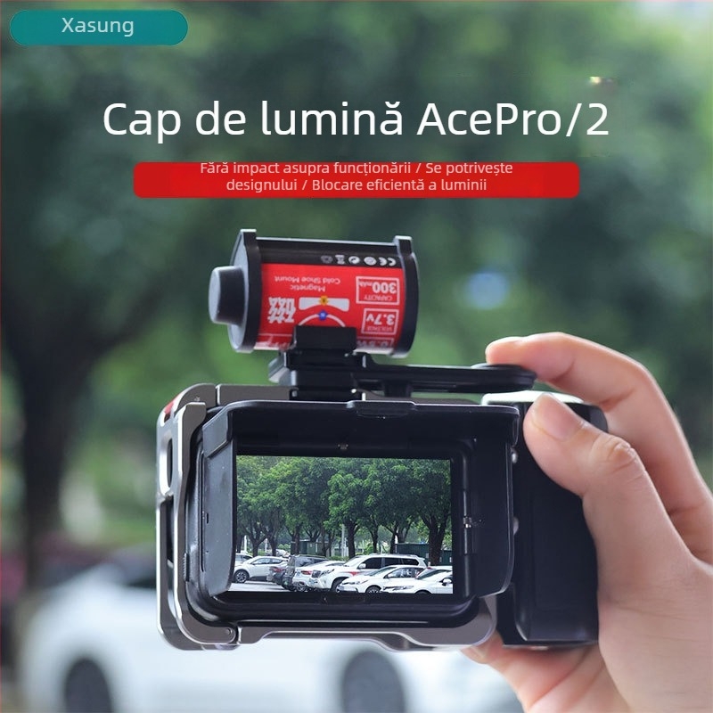 Xasurg Acepro Hood pentru Insta360 Acepro/2 – capac magnetic de blocare a luminii pentru vizorul la talie