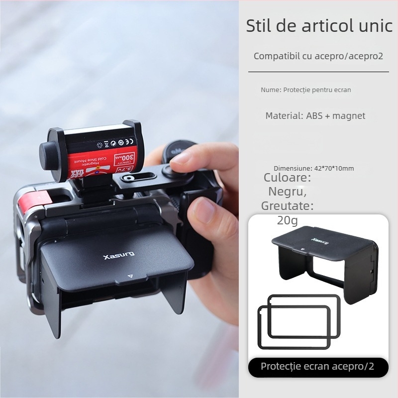 Xasurg Acepro Hood pentru Insta360 Acepro/2 – capac magnetic de blocare a luminii pentru vizorul la talie