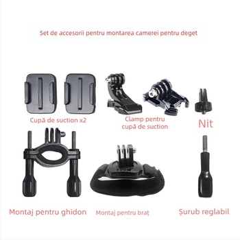 Set accesorii pentru cameră de deget pentru ciclism și vlog – Model A-1503; Brand privat autorizat; Garanție națională