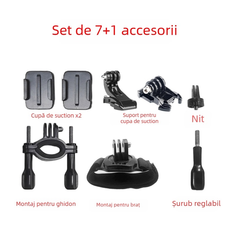 Set accesorii pentru cameră de deget pentru ciclism și vlog – Model A-1503; Brand privat autorizat; Garanție națională