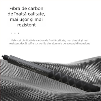 Baston selfie din fibră de carbon extensibil pentru Insta360/GoPro/camere de acțiune