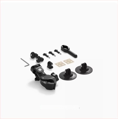 Set accesorii motocicletă Insta360 Shadow Stone pentru One X2, One X3, One RS, Go 3, Go 2 și alte camere de acțiune — construcție metalică; include clemă puternică și bază flexibilă de lipire
