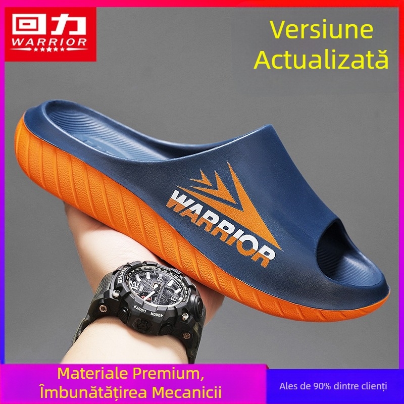 Șlapi outdoor pentru bărbați din EVA — talpă EVA, talpă injectată, antiderapantă, încălțăre ușoară