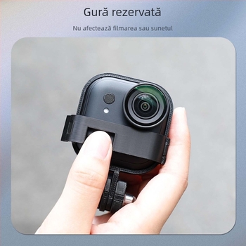 Lanyard magnetic extensor pentru Insta360 GO Ultra — ascunde baza de eliberare rapidă, din plastic, include cadru de protecție