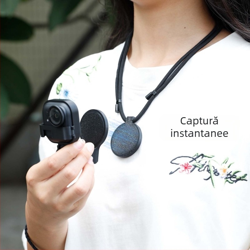 Lanyard magnetic extensor pentru Insta360 GO Ultra — ascunde baza de eliberare rapidă, din plastic, include cadru de protecție