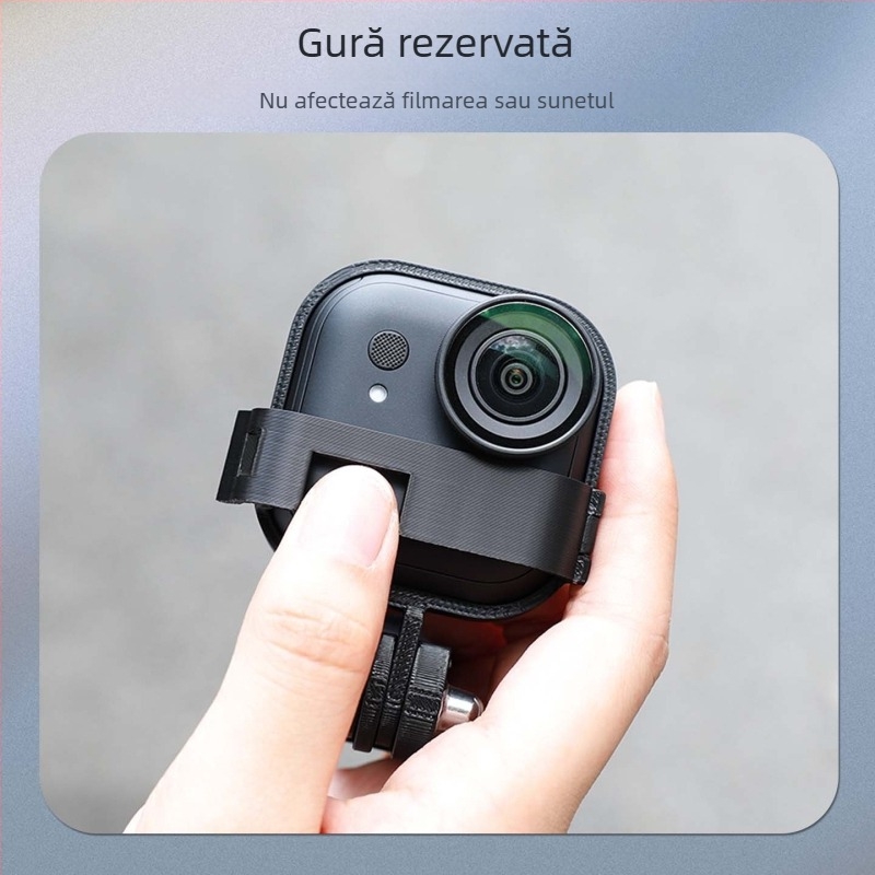 Lanyard magnetic extensor pentru Insta360 GO Ultra — ascunde baza de eliberare rapidă, din plastic, include cadru de protecție