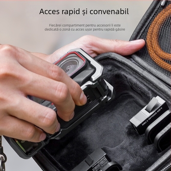 Carcasă de stocare cu amortizare pentru Insta360 Ace Pro2 – model 360ace, PU