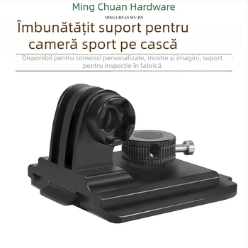 Montură pentru cască cu eliberare rapidă, aliaj de aluminiu, pentru GoPro 13/12/11 și alte camere de acțiune