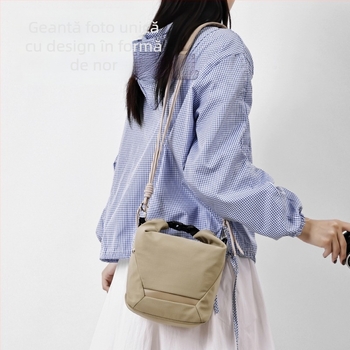 Geantă pentru cameră crossbody pentru Fujifilm mirrorless și Canon – ultra-ușoară, husă din nylon cu căptușeală poliester
