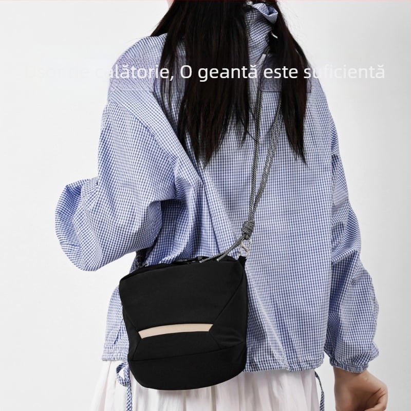 Geantă pentru cameră crossbody pentru Fujifilm mirrorless și Canon – ultra-ușoară, husă din nylon cu căptușeală poliester