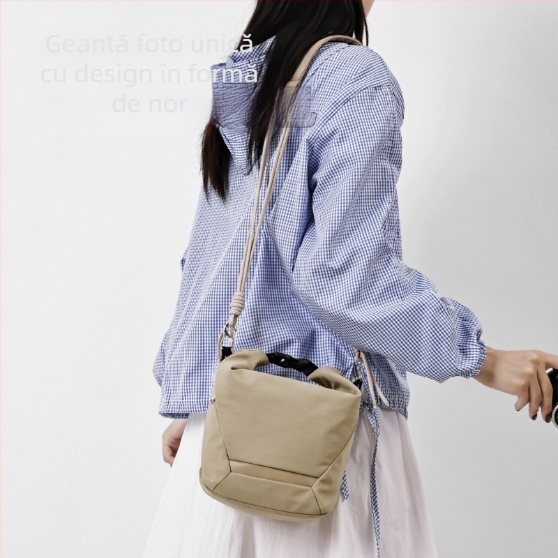 Geantă pentru cameră crossbody pentru Fujifilm mirrorless și Canon – ultra-ușoară, husă din nylon cu căptușeală poliester