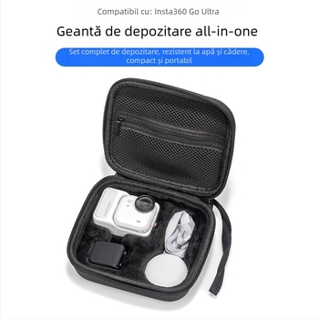 Carcasă EVA pentru Insta360 GO Ultra – ușoară, protecție anti-cadere, portabilă, compatibilă cu GO Ultra, material EVA, imprimare logo disponibil