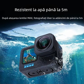 Fu Tae-Hiro Lentilă unghi larg pentru GoPro 9/10/11/MINI/12/13 — sticlă optică, logo personalizabil, compatibil cu GoPro
