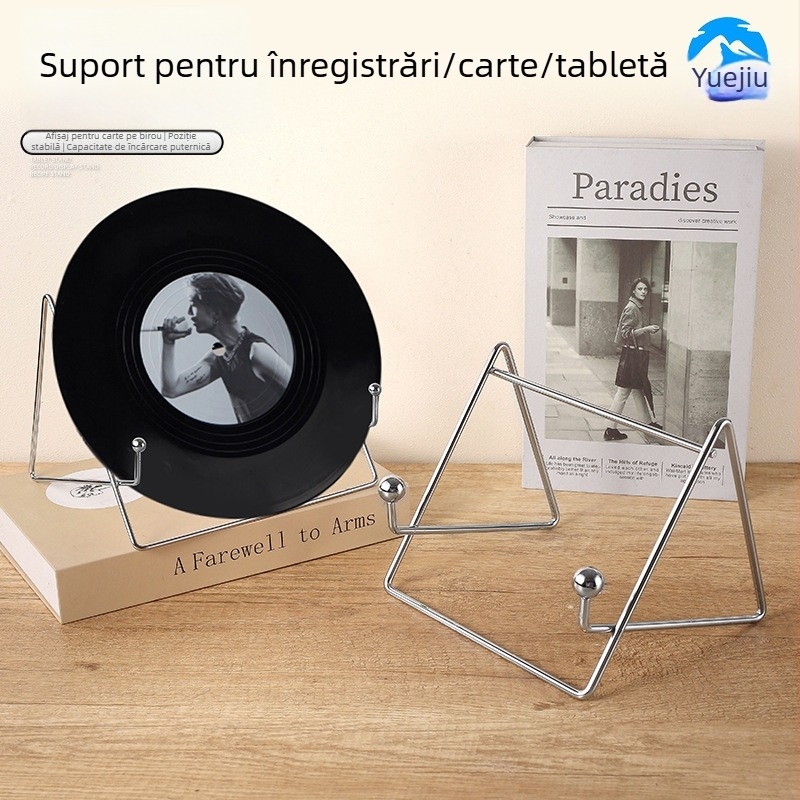 Suport metal pentru tabletă de birou – model 1135; compatibil cu iPad și iPad mini (2/3/4); greutate 135 g; personalizat conform desenelor