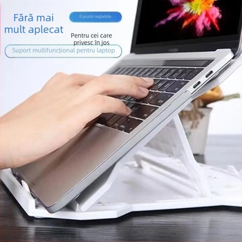 Suport pentru laptop cu răcire, rotativ și pliabil, bază de birou