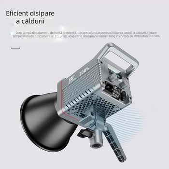 Lumină de umplere pentru studio BF-200S, 200W, 2700-6500K, reglare 0-100% fără trepte, AC100-240V