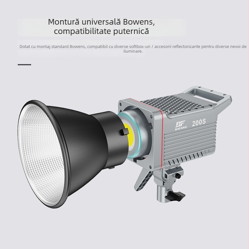 Lumină de umplere pentru studio BF-200S, 200W, 2700-6500K, reglare 0-100% fără trepte, AC100-240V