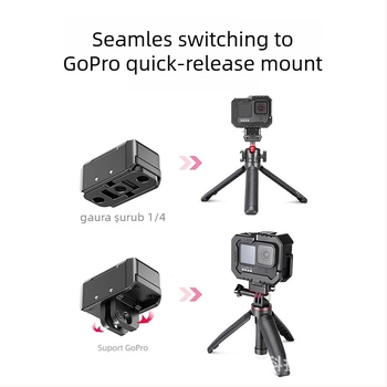 Insta360 X5/4/3/2 compatibilă plăcuță pentru eliberare rapidă și bază, aliaj de aluminiu, accesoriu pentru cameră sport