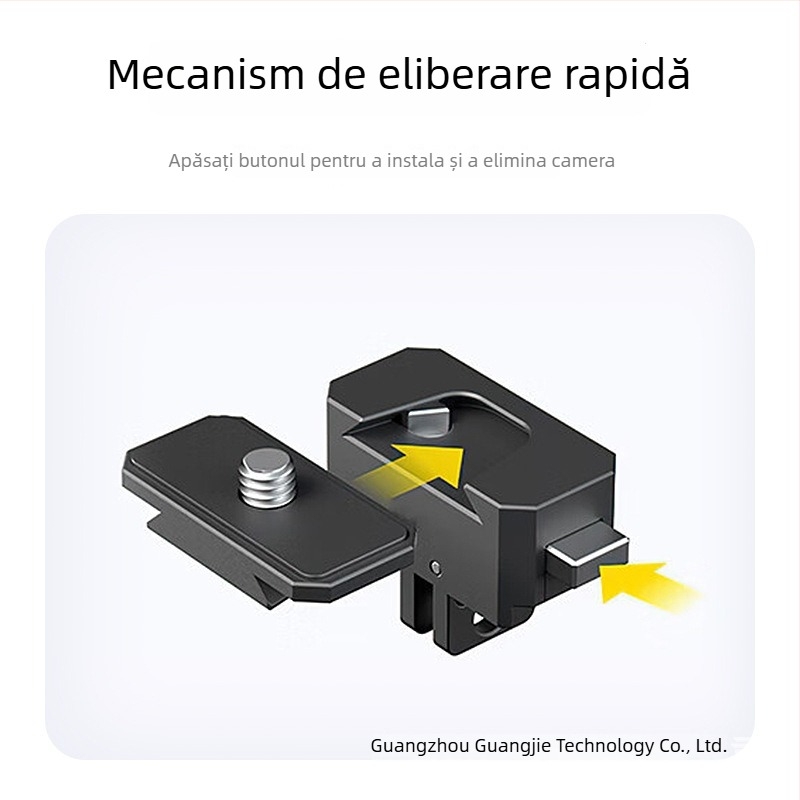 Insta360 X5/4/3/2 compatibilă plăcuță pentru eliberare rapidă și bază, aliaj de aluminiu, accesoriu pentru cameră sport