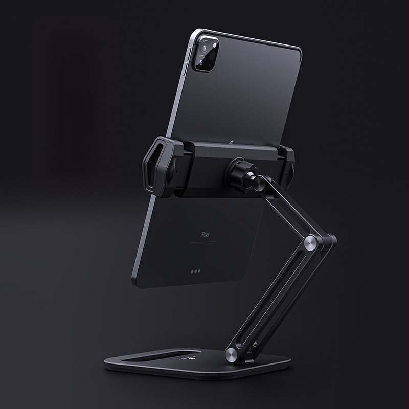 ARP47 Suport pliabil din aluminiu pentru tabletă, bază de birou, compatibil cu iPad și iPad Mini, 350 g