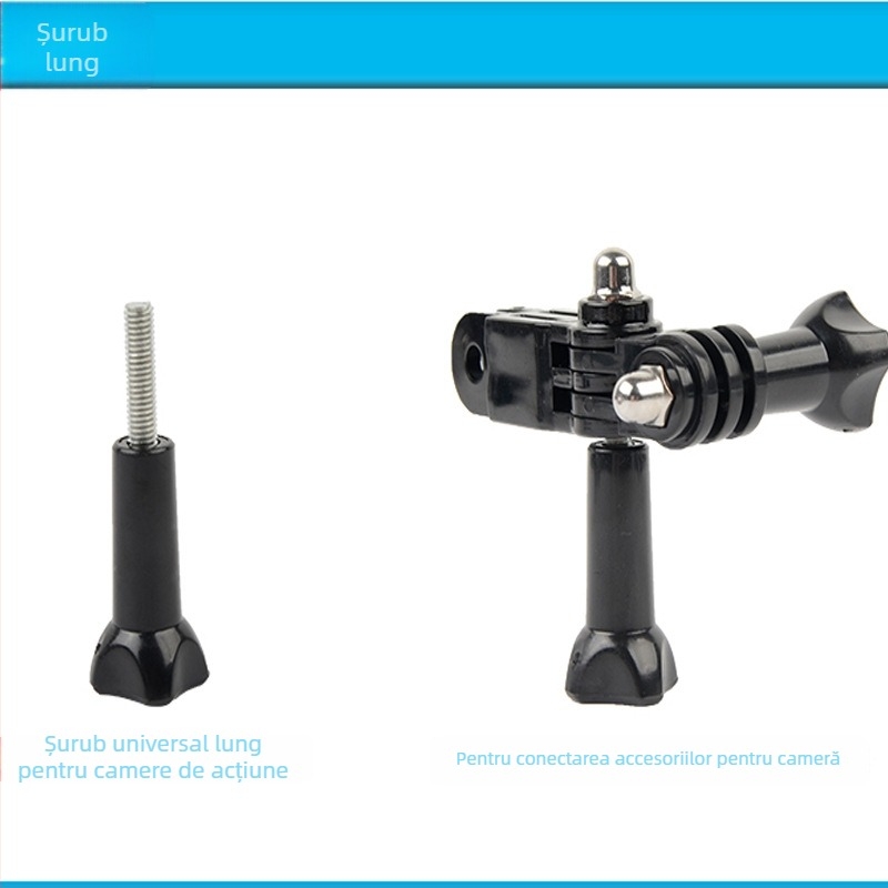 Accesoriu șurub de fixare GoPro – OEM, compatibil cu GoPro 11/10, Hero8/7/6/5 și 360ONE X/R