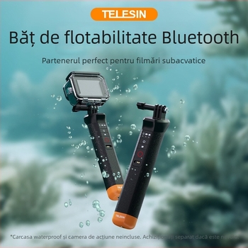 Telesin Bluetooth Buoyancy Stick Snorkel Handle pentru GoPro 8-13, Model S4-fhg-01-tgp, Material: Plastic
