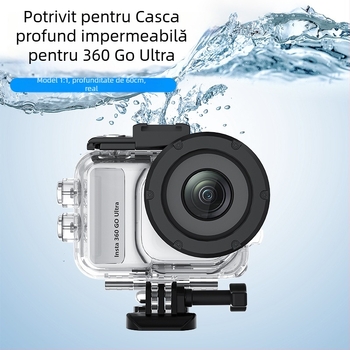 Carcasă transparentă pentru Insta360 GO Ultra, PC + sticlă, ambalaj în cutie, în stoc, imprimare logo disponibilă