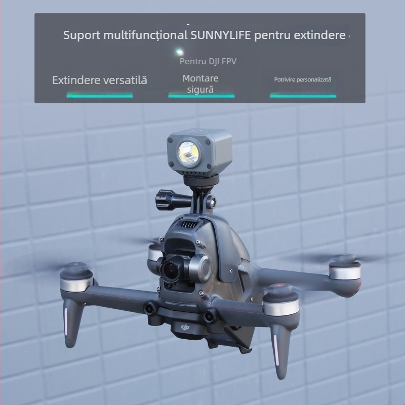 Sunnylife adaptor montaj DJI FPV pentru GoPro Pocket 2, FV-Q9332; material plastic; fără imprimare logo; compatibil DJI FPV