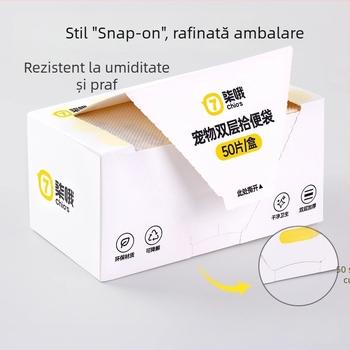 Pungi pentru deșeuri de animale Seven oh, stil vestă, plastic, grosime normală