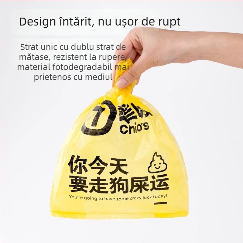 Pungi pentru deșeuri de animale Seven oh, stil vestă, plastic, grosime normală