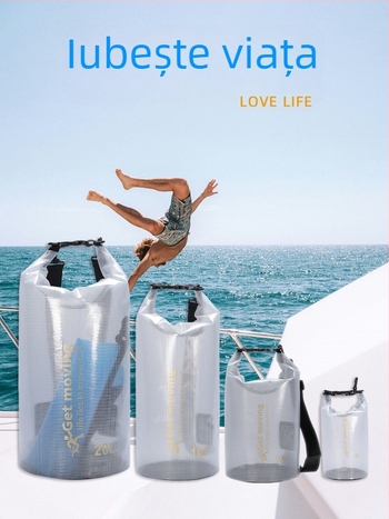 Geantă impermeabilă tip găleată pentru exterior, pliabilă, capacitate 2L/5L/10L/20L, material 500D clip net, Xingzhixing