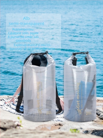 Geantă impermeabilă tip găleată pentru exterior, pliabilă, capacitate 2L/5L/10L/20L, material 500D clip net, Xingzhixing