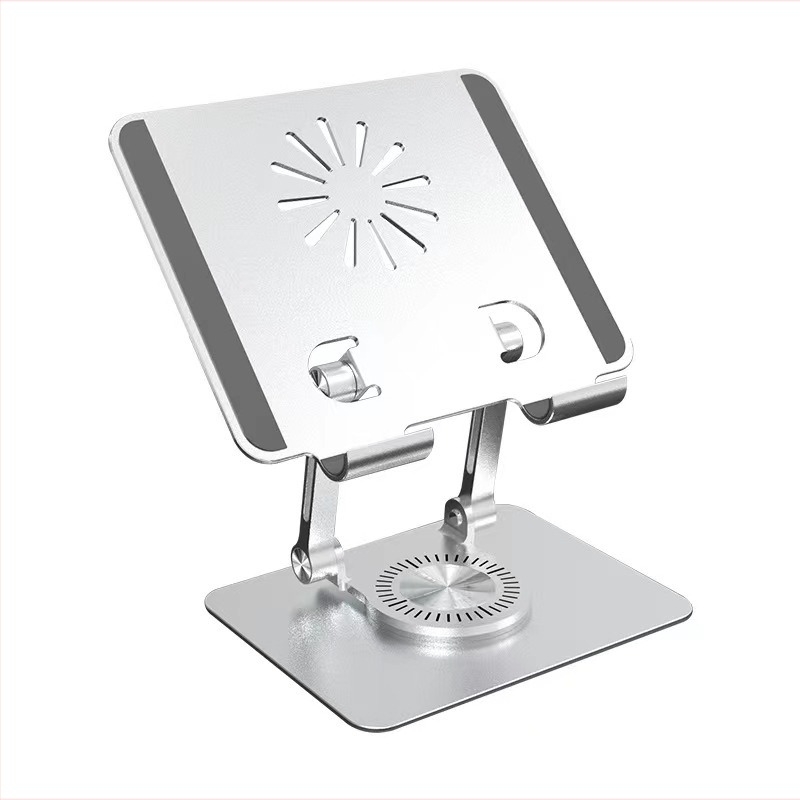 Suport tablet din aliaj de aluminiu, suport rotativ de birou, 220 g, compatibil cu iPhone/iPad/iPod