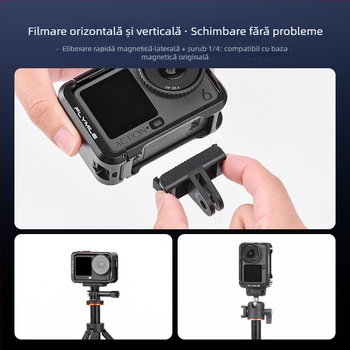 Carcasă metalică de protecție și cadru de extindere pentru DJI Osmo Action 6 Rabbit Cage, Flymile
