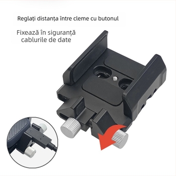 Clip SSD din aliaj de aluminiu, model TS-S22, pentru montaj pe dispozitive mobile, sarcină maximă 2–5 kg