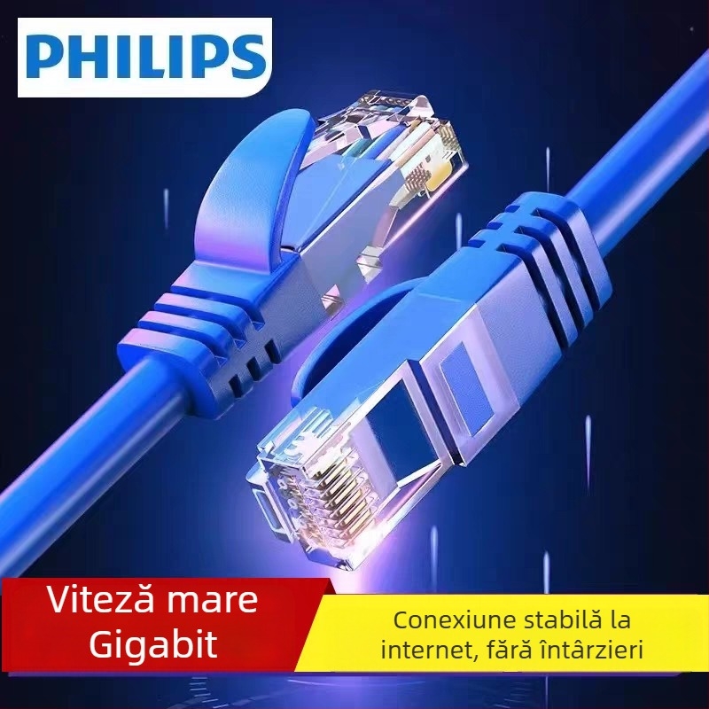 Cablu rețea Cat6 Gigabit RJ-45 interior pentru routere