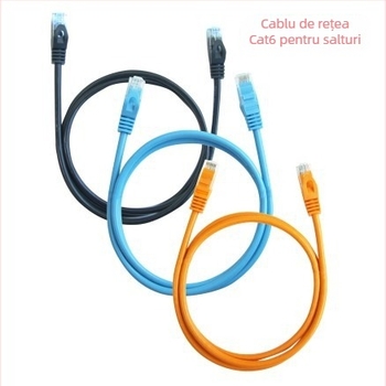 Hikvision Cat6 Gigabit cablu de rețea pentru supraveghere, 8 nuclee, 4 perechi, dublu ecranat, model DS-1LN5E, pentru interior și exterior