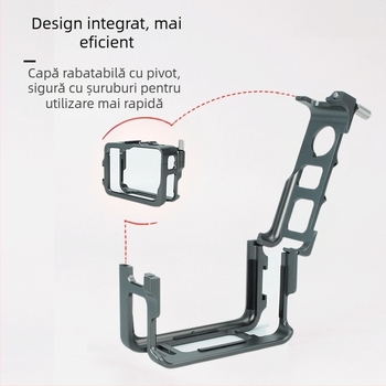 Ramă de protecție din aliaj de aluminiu pentru Insta360 Ace/Ace Pro/Ace Pro 2 cu Rabbit Cage metalică, Model XY-ACE2-AL; Include Interfață GoPro, Cheie, Șuruburi; Logo personalizabil
