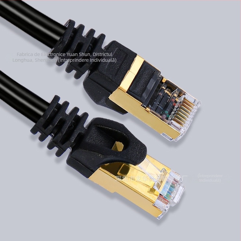 CAT7 cablu Ethernet, 8-core, 20 Gbps, -15 până la 65°C, rezistență la tracțiune 1000 N, rezistență la compresie 250P