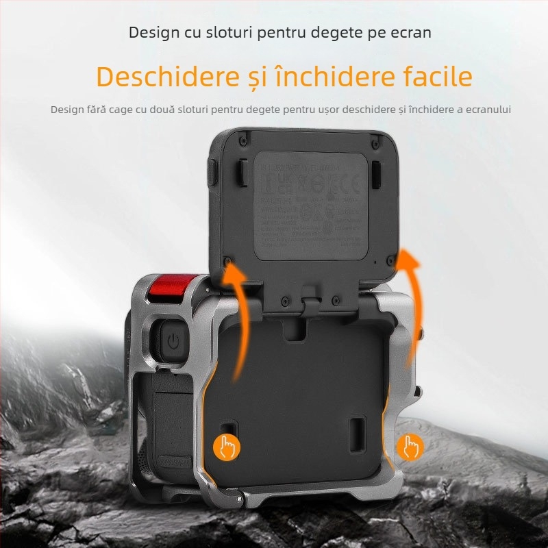 Cadrul protector din aliaj de aluminiu pentru Insta360 Ace Pro 2 — Rabbit Cage metal, 83.8 g, Cod AC2002, Lansare 2024