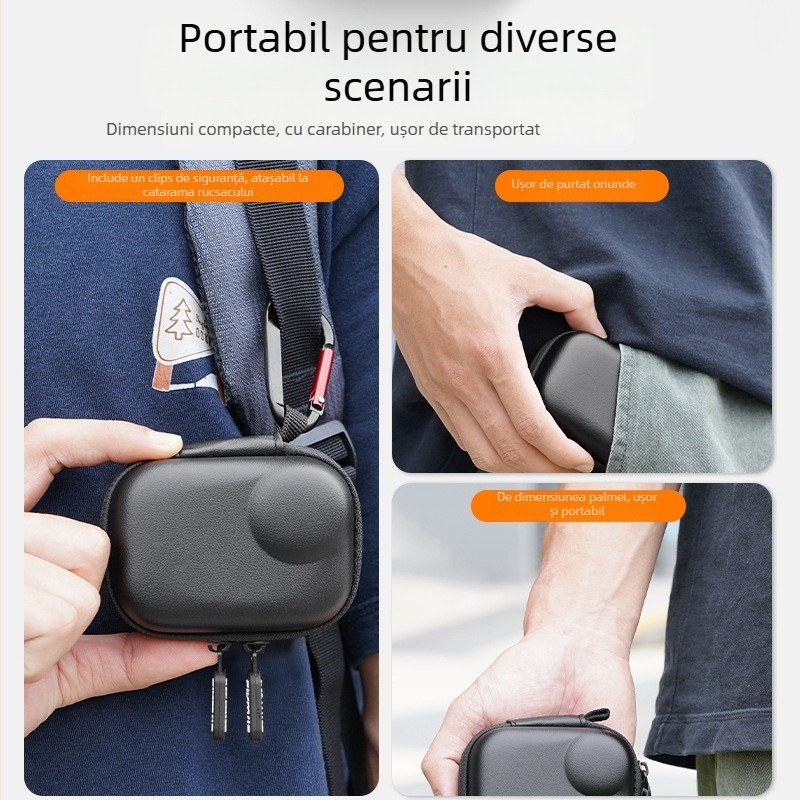 Flymile husă Insta360 Go Ultra – husă de transport compactă pentru unitatea principală și accesorii (Brand: Flymile; Compatibilitate: Insta360 Go Ultra; Tip: husă; Scop: stocare)