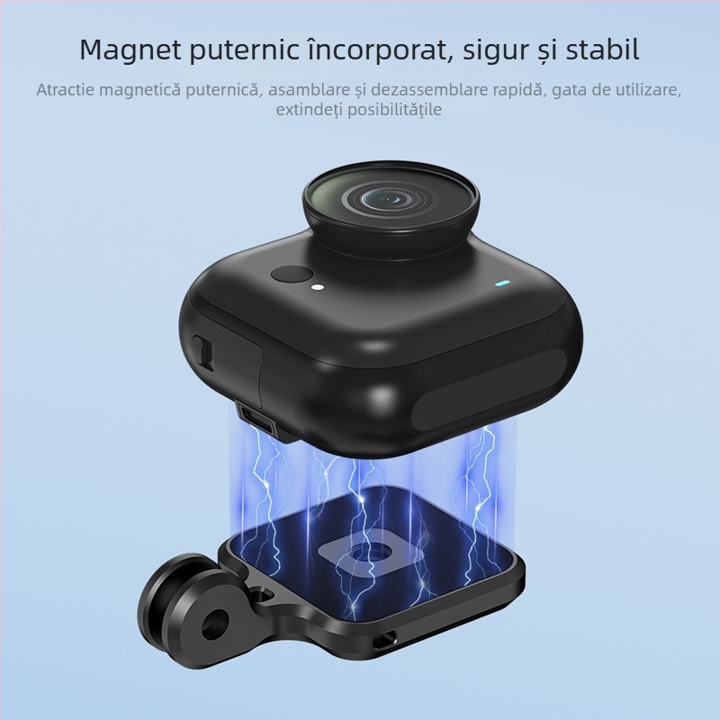 Flymile Insta360 Go Ultra placă spate magnetică cu eliberare rapidă și braț de extindere pentru cameră de sport