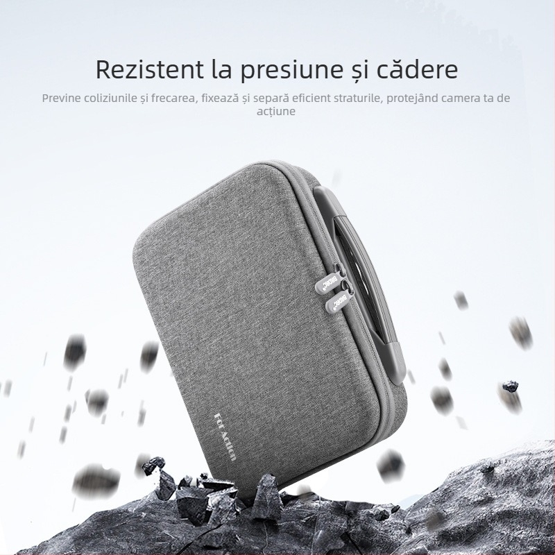 BRDRC AC5005 Geantă de umăr Crossbody pentru DJI Action 5Pro/4 Cameră de sport — Cutie de stocare portabilă