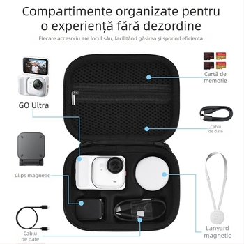 Brdrc husă portabilă Insta360 Go Ultra – husă de transport pentru cameră de acțiune