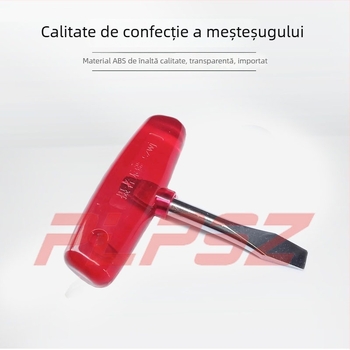 Șurubelniță cu mâner curbat în formă de T, din aliaj de aluminiu, pentru unelte cinematografice, greutate 80 g