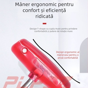 Șurubelniță cu mâner curbat în formă de T, din aliaj de aluminiu, pentru unelte cinematografice, greutate 80 g