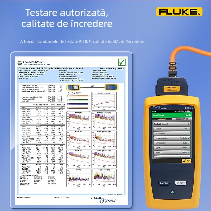 Cablu de rețea Cat8 industrial pentru Profinet, dublu ecranare, drag-chain compatibil, 40 Gbps