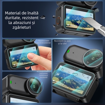 FLYMILE DJI Osmo Nano set protecție ecran: folie temperată + folie hidrogel