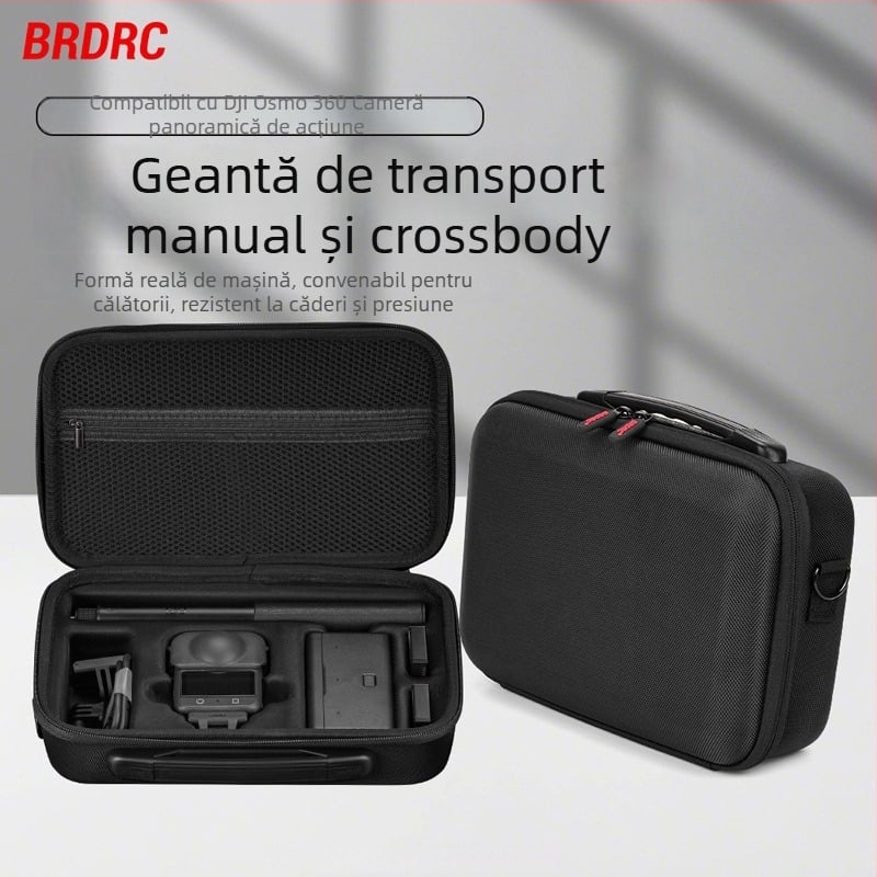 Geantă de depozitare pentru DJI Osmo 360 cameră, PC+Lycra, 501.9 g, include curea crossbody